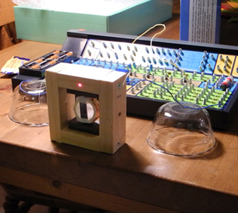 a makeshift mirror galvanometer